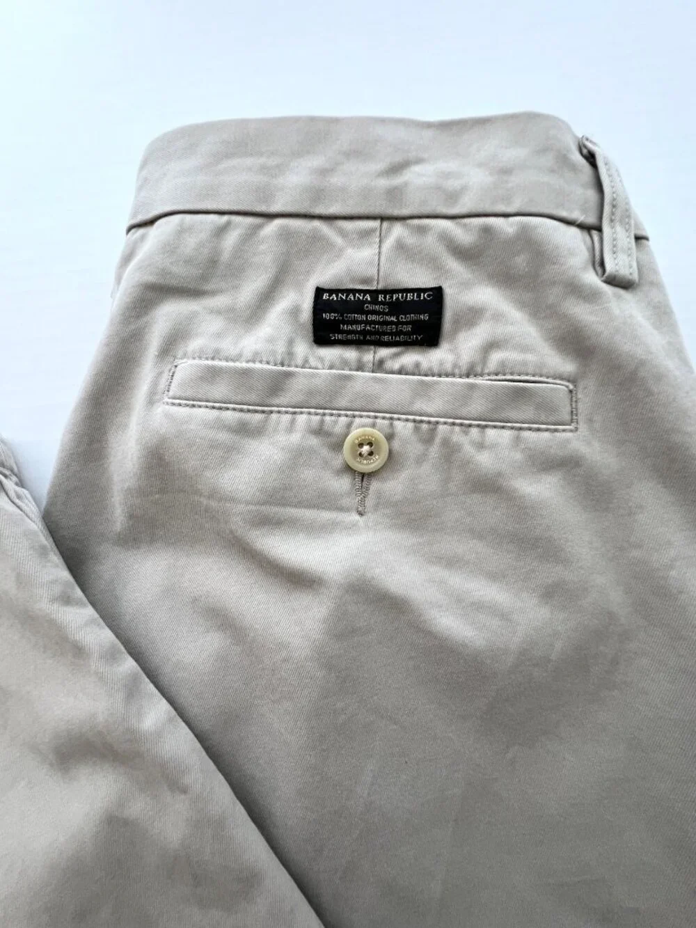 Men's Banana Republic Pants, Dawson Chino, Khaki, 33x32, EC!